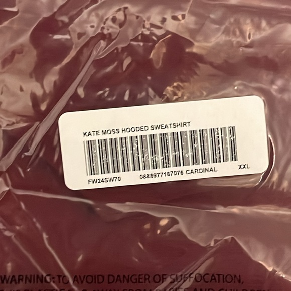 DE SUPREME X KATE MOSS HOODIE - Picture 3 of 4